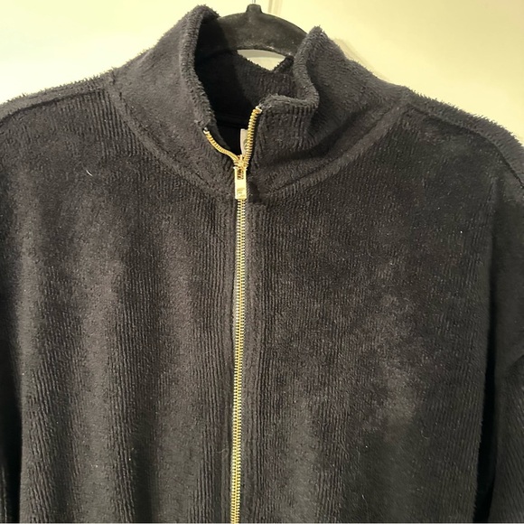 FABLETICS M Cozy cord woman black zip activewear casual soft onesie jumpsuit - Picture 3 of 16